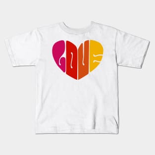 Retro Style Loveheart Kids T-Shirt